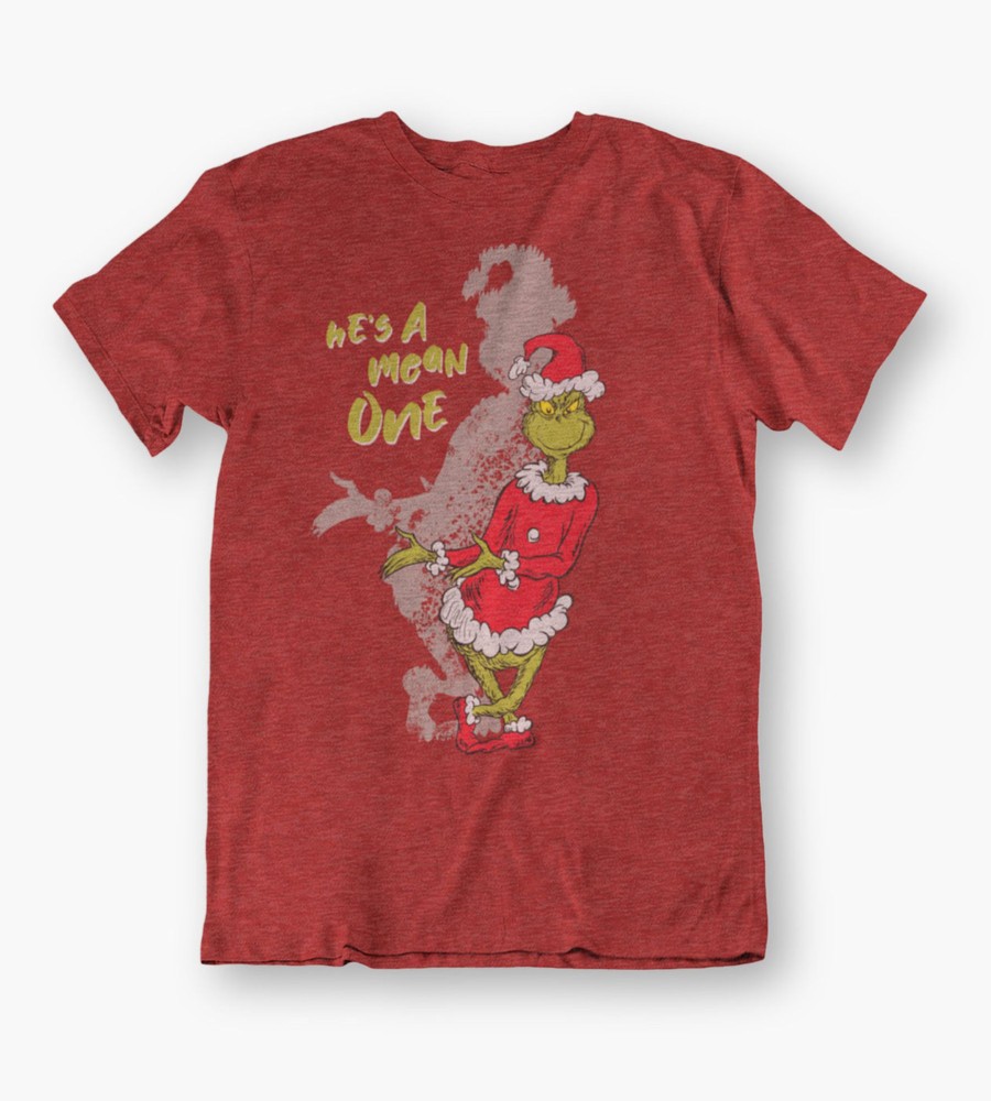 Tops Licensed | The Grinch Holiday Graphic Tee Red