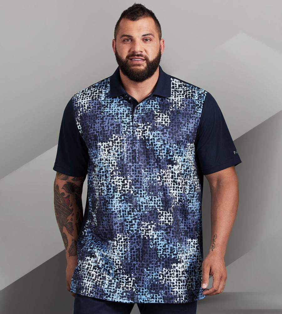 Activewear NXT Nortek | Active Camo Pixel Print Polo Blue