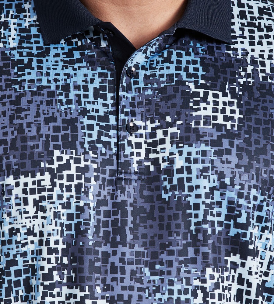 Activewear NXT Nortek | Active Camo Pixel Print Polo Blue