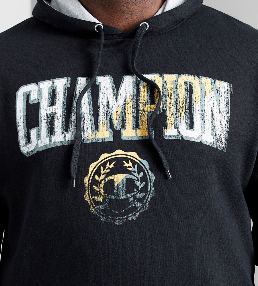 Tops Champion | Varsity Logo Hoodie Black