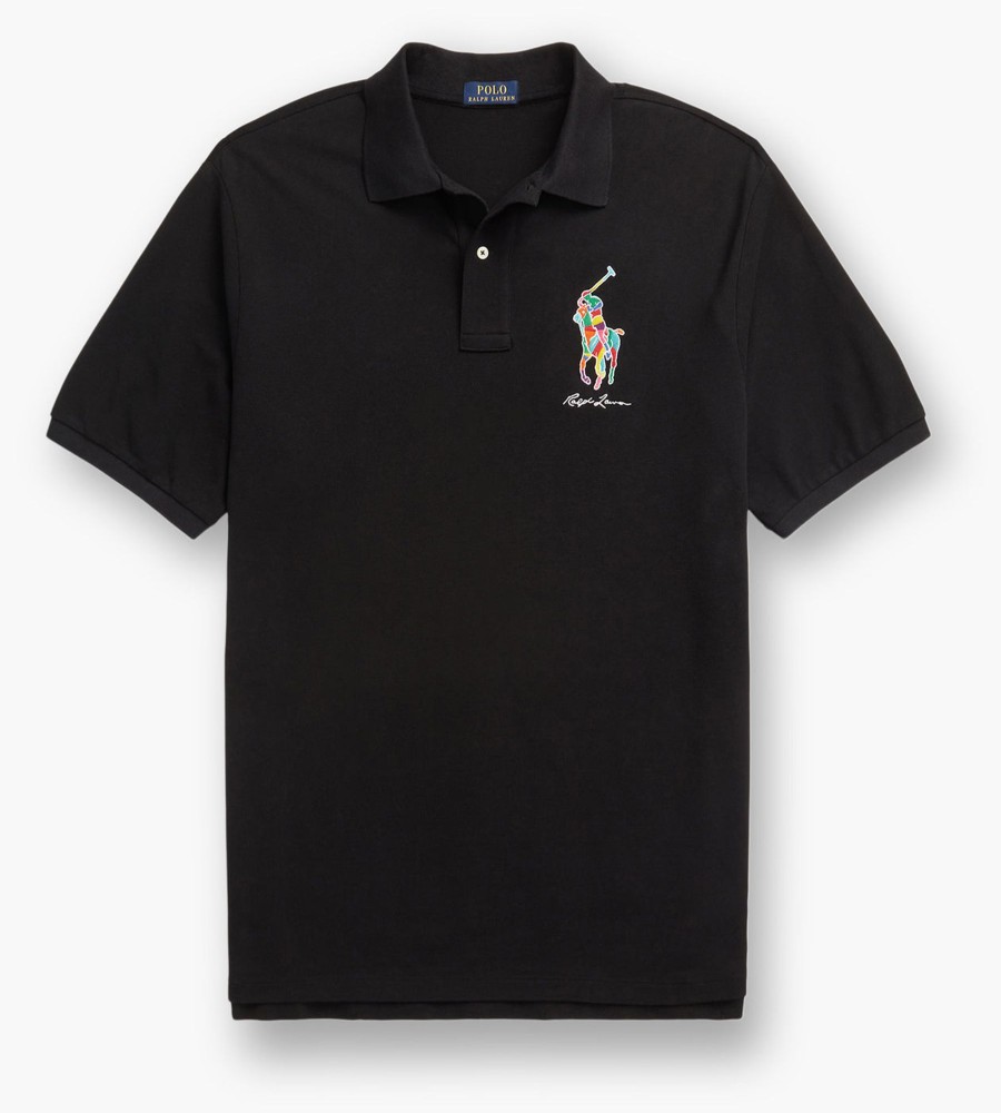 Tops Polo Ralph Lauren | Big Pony Mesh Polo Black