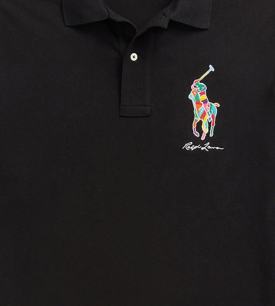 Tops Polo Ralph Lauren | Big Pony Mesh Polo Black