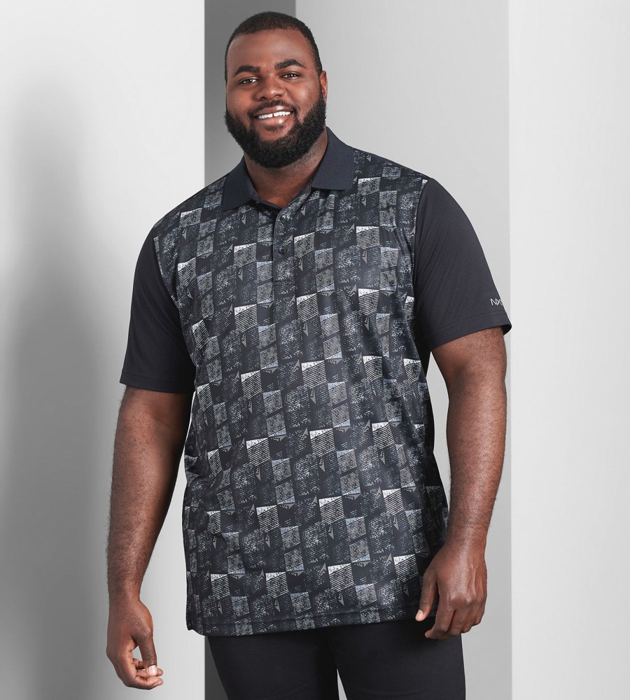 Tops NXT Nortek | Active Geo Print Polo Black