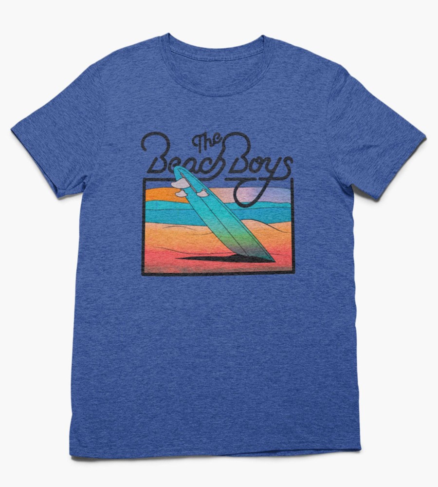 Tops Licensed | The Beach Boys Graphic Tee Blue