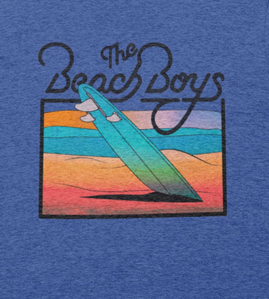 Tops Licensed | The Beach Boys Graphic Tee Blue