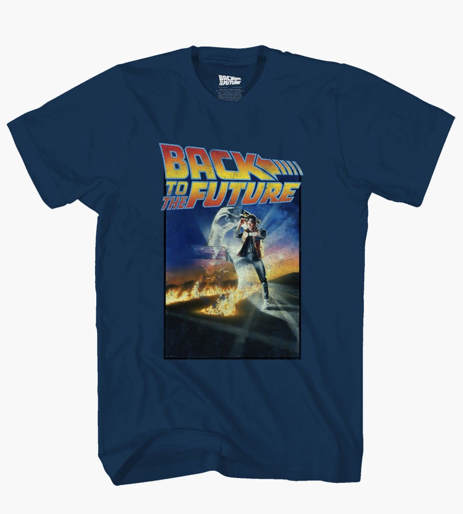 Tops Licensed | Back To The Future Graphic Tee Navy