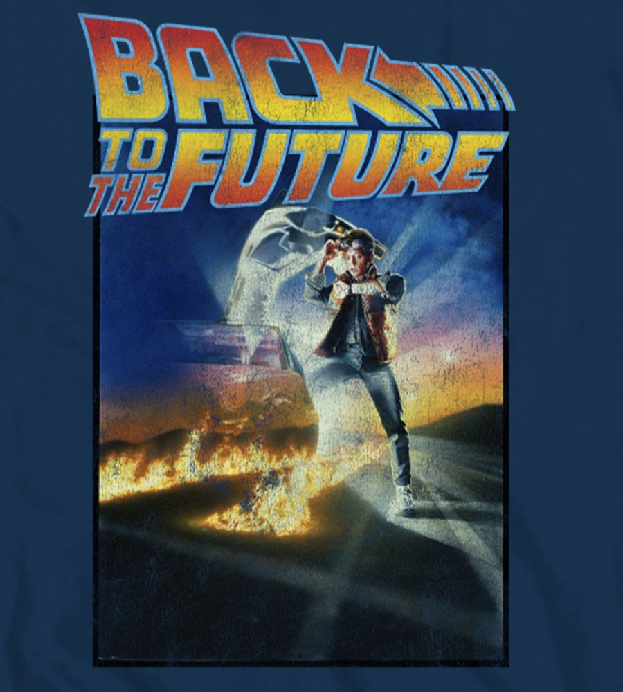 Tops Licensed | Back To The Future Graphic Tee Navy