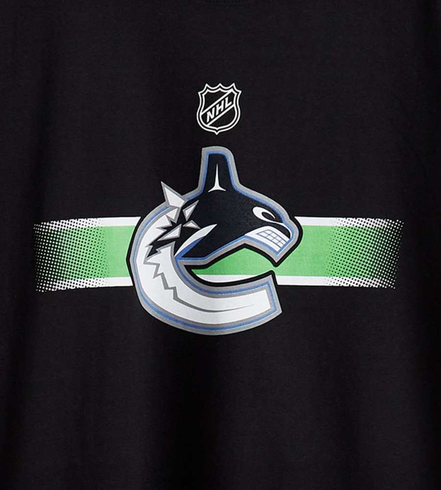 Tops Sports License | Vancouver Canucks Nhl Graphic Tee Black