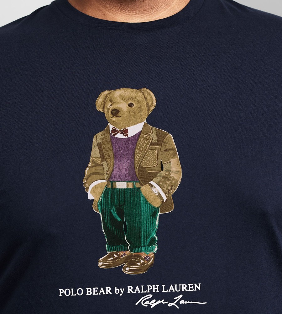 Tops Polo Ralph Lauren | Polo Bear Graphic Tee Navy