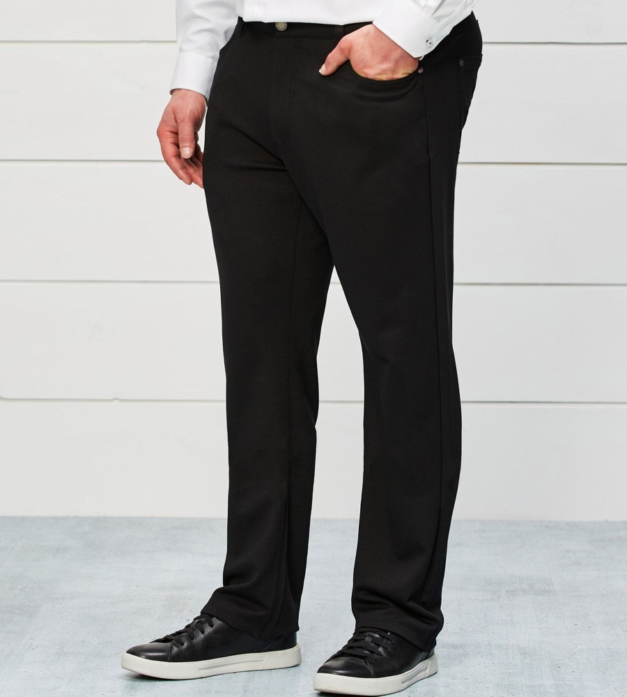 Bottoms Jermyn u0026 Bond | Five-Pocket Knit Pants Black