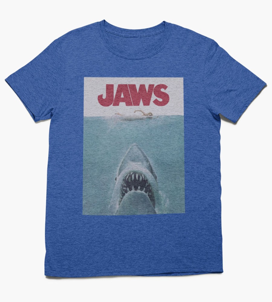 Tops Licensed | Jaws Graphic Tee Blue