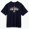 Tops Sports License | Edmonton Oilers Nhl Graphic Tee Navy