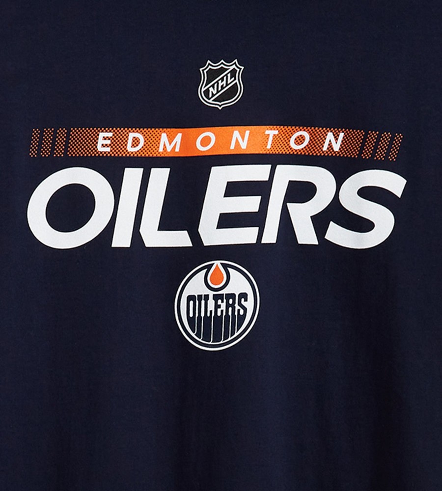 Tops Sports License | Edmonton Oilers Nhl Graphic Tee Navy