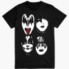 Tops Licensed | Kiss Graphic Tee Black