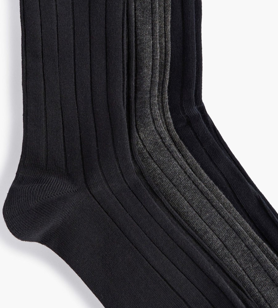 Accessories Polo Ralph Lauren | 3-Pack Rib Dress Socks Assorted