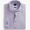 Tops Hechter Paris | Modern Fit Non-Iron Geo Print Dress Shirt Lavender