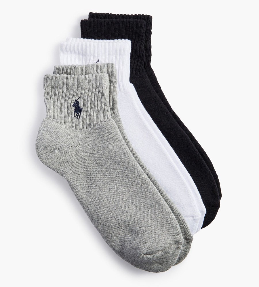 Accessories Polo Ralph Lauren | 3-Pack Athletic Quarter Socks