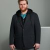 Dresswear Projek Raw | Modern Fit 2-In-1 Knit Hooded Blazer With Detachable Hood Black