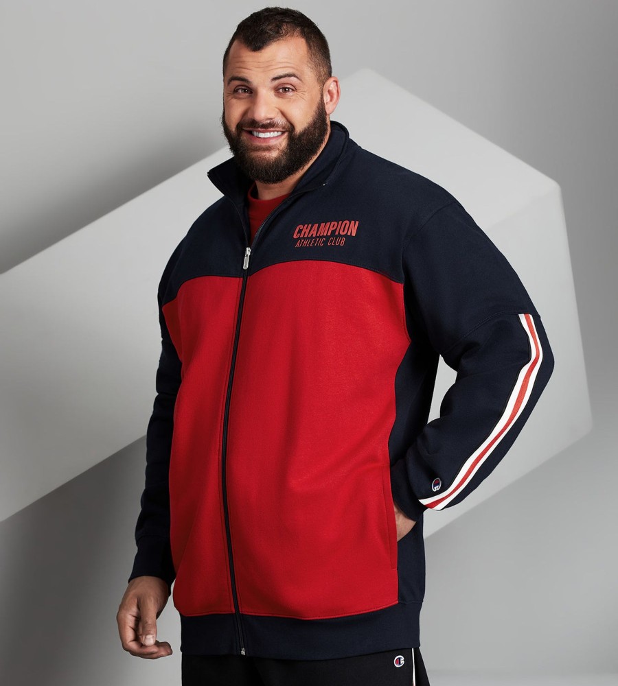 Tops Champion | Taped Warm Up Jacket Navy