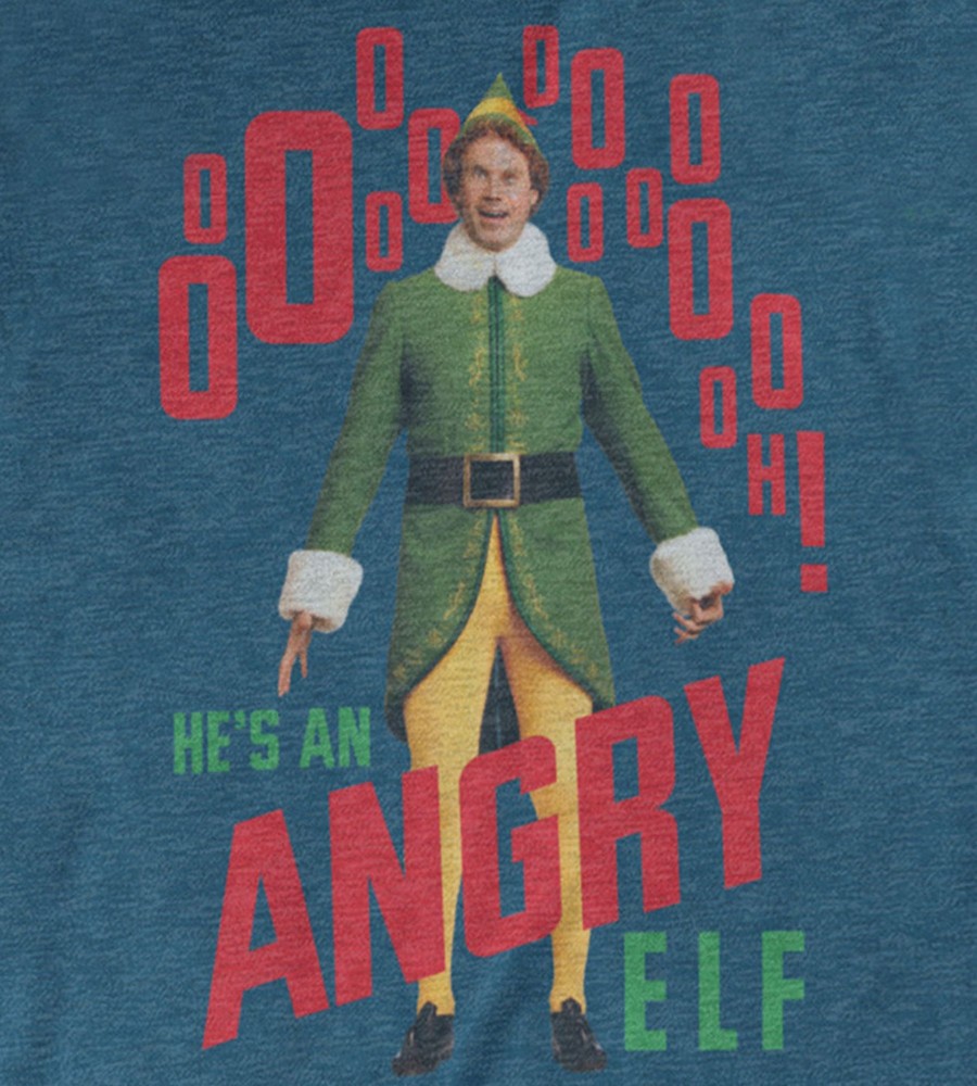 Tops Licensed | Elf Holiday Graphic Tee Blue