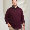 Tops Polo Ralph Lauren | Luxury Jersey Quarter-Zip Pullover Wine