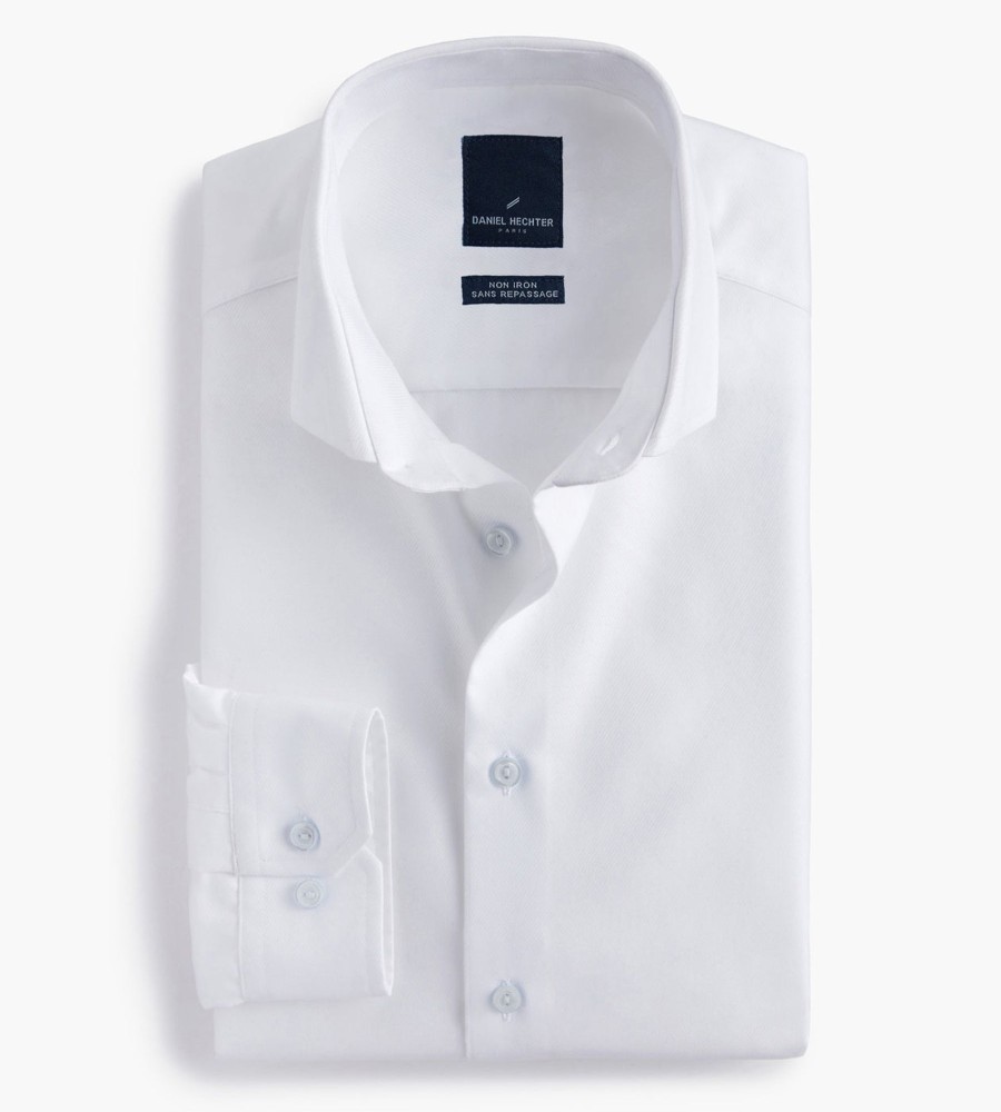 Tops Hechter Paris | Modern Fit Non-Iron Twill Dress Shirt