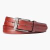 Accessories Britches | Centre Groove Leather Belt Tan