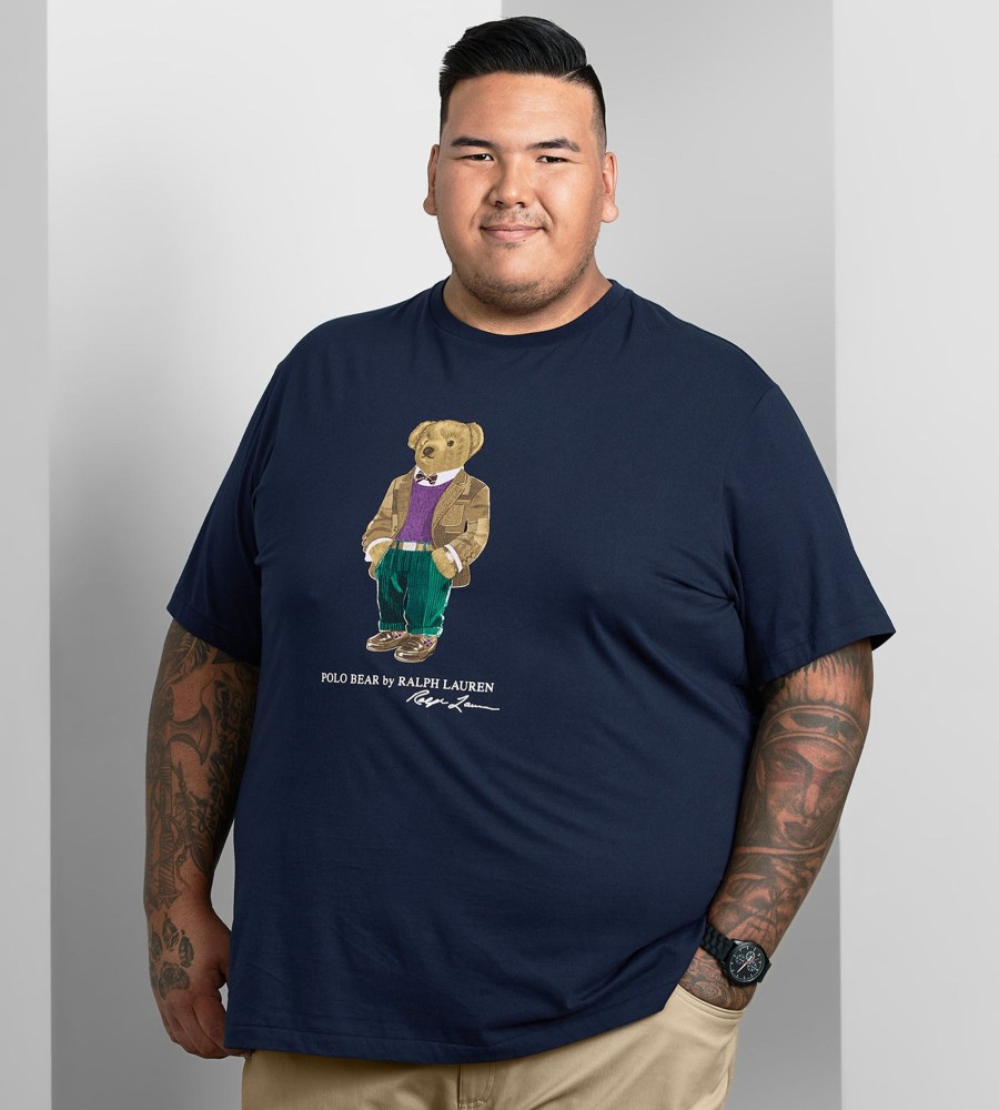 Tops Polo Ralph Lauren | Polo Bear Graphic Tee Navy