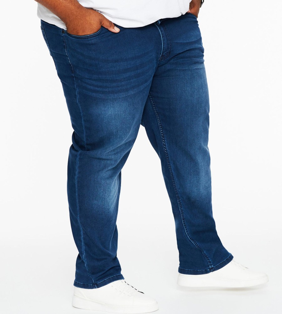 Bottoms Britches | Straight Fit Knit Jeans Indigo