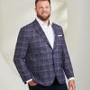 Dresswear Hechter Paris | Modern Fit Plaid Woven Sport Jacket Purple