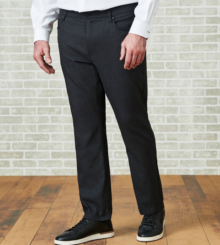 Bottoms Projek Raw | Two-Tone Knit Textured Five-Pocket Pants