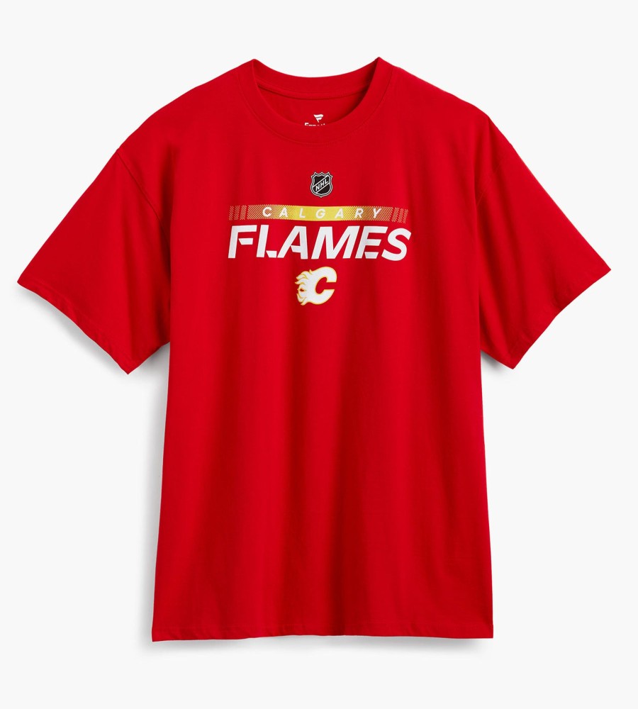 Tops Sports License | Calgary Flames Nhl Graphic Tee Red