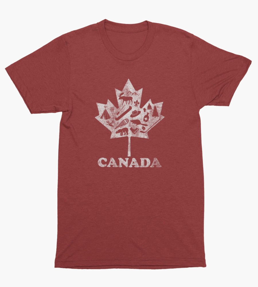 Tops Licensed | Canada Graphic Tee Red