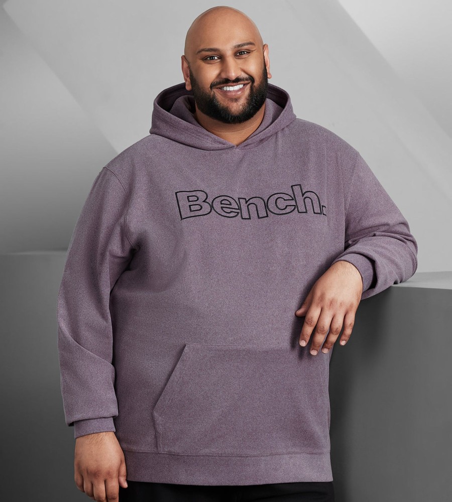 Tops Bench | Super-Soft Bonded Hoodie Purple