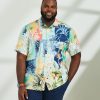 Tops Tommy Bahama | Patchwork In Paradise Short Sleeve Sport Shirt Multi