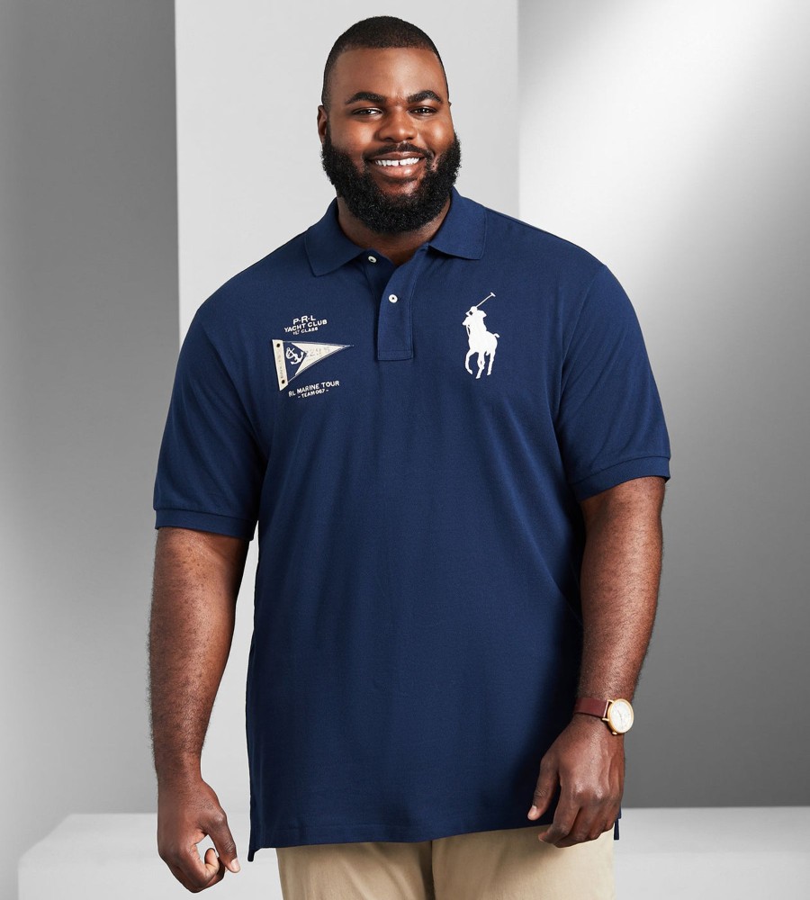 Tops Polo Ralph Lauren | Big Pony Mesh Polo Navy