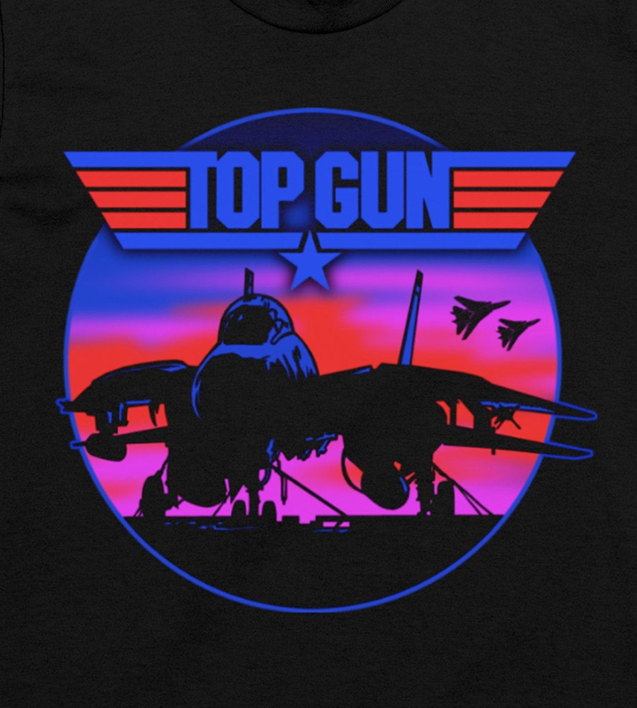 Tops Licensed | Top Gun Graphic Tee Black