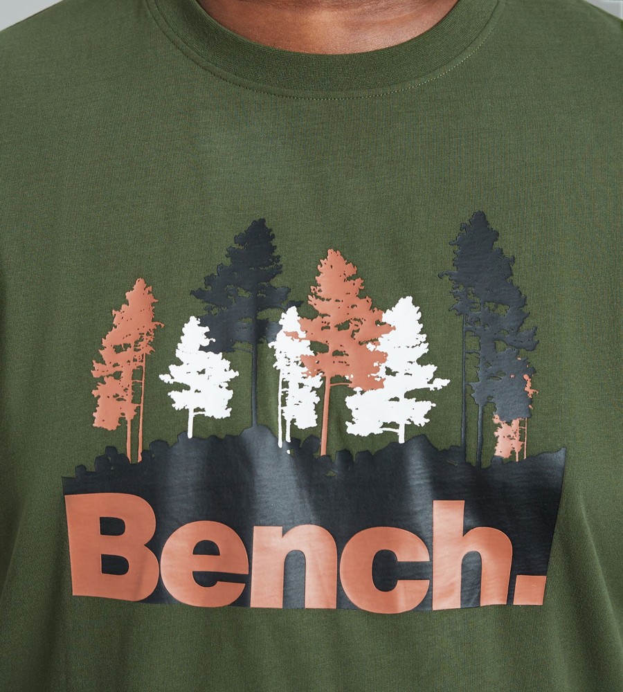 Tops Bench | Rubberized Wilderness Logo Graphic Tee Green