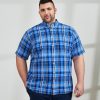 Tops Polo Ralph Lauren | Plaid Oxford Short Sleeve Sport Shirt Blue