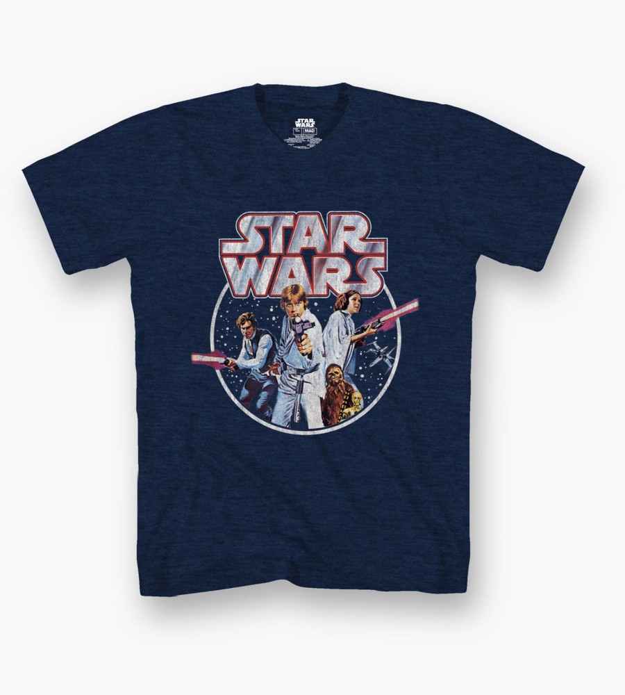 Tops Licensed | Star Wars Graphic Tee Navy