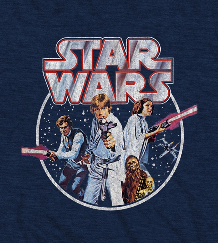 Tops Licensed | Star Wars Graphic Tee Navy