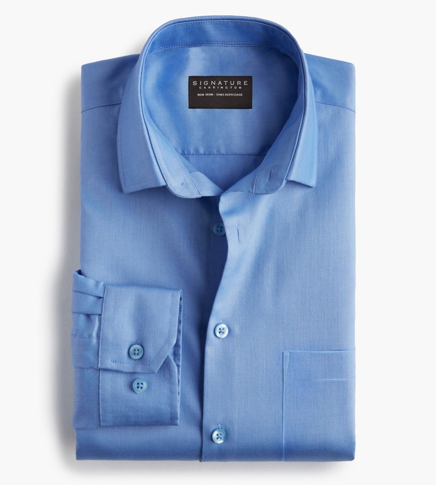 Tops Signature Carrington | Classic Fit Non-Iron Sateen Dress Shirt