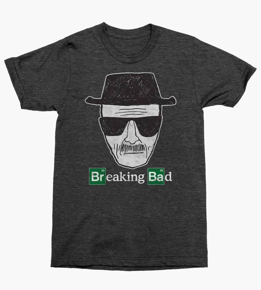 Tops Licensed | Breaking Bad Graphic Tee Charcoal