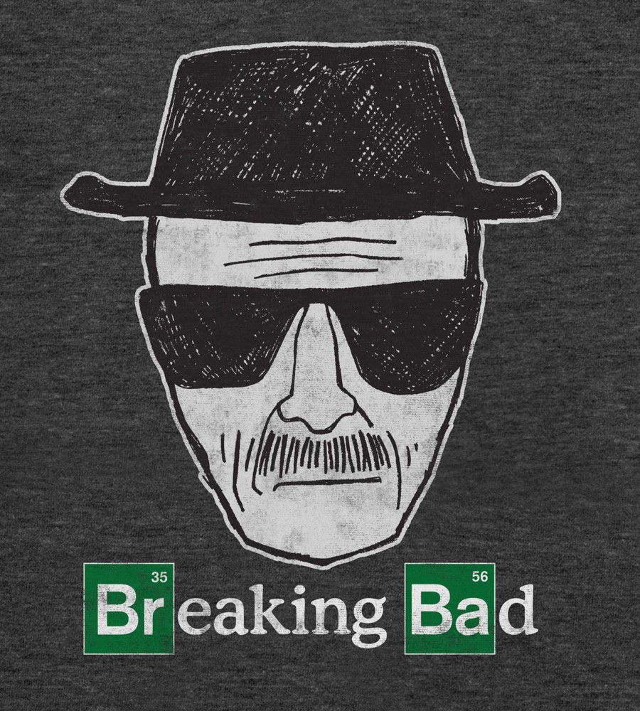 Tops Licensed | Breaking Bad Graphic Tee Charcoal