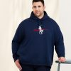 Tops Polo Ralph Lauren | Graphic Fleece Polo Pony Hoodie Navy