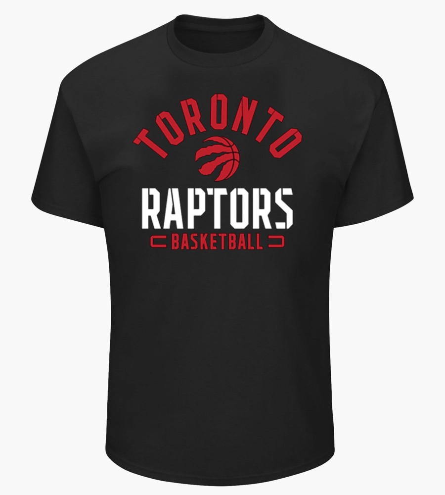 Tops Sports License | Toronto Raptors Nba Graphic Tee Black