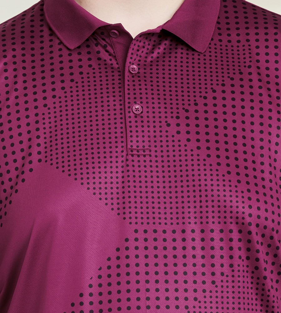 Tops NXT Nortek | Active Arrow Print Polo Raspberry