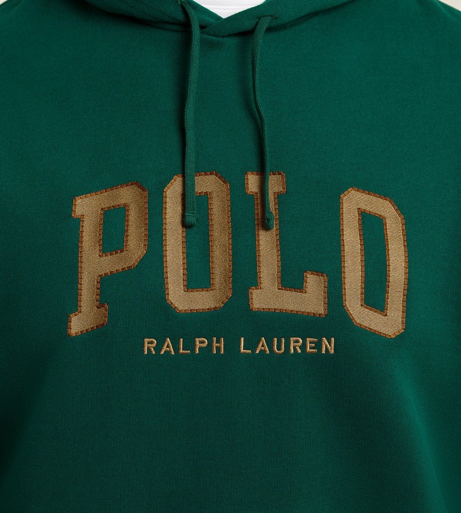 Tops Polo Ralph Lauren | Polo Logo Fleece Hoodie Hunter