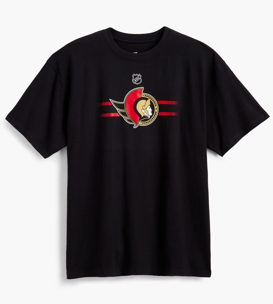 Tops Sports License | Ottawa Senators Nhl Graphic Tee Black