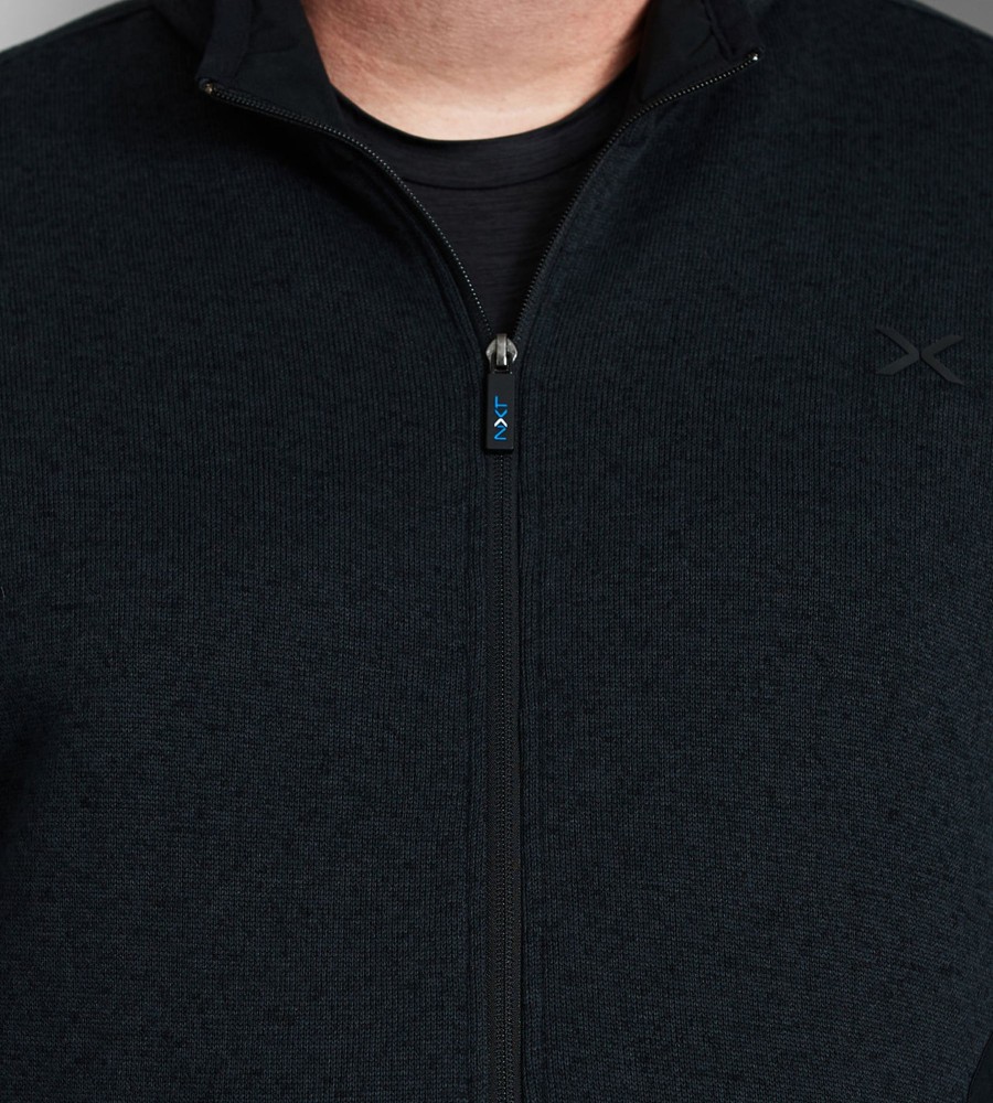 Tops NXT Nortek | Full-Zip Sweater Knit